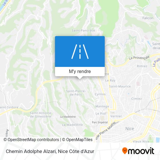 Chemin Adolphe Alzari plan