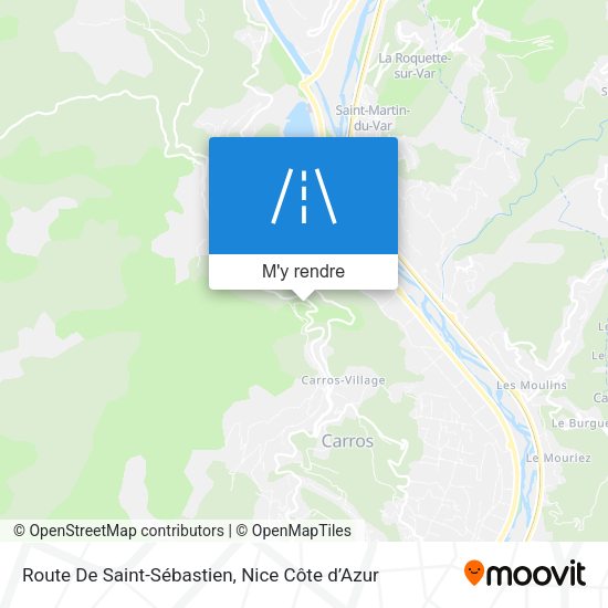 Route De Saint-Sébastien plan