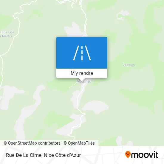 Rue De La Cime plan