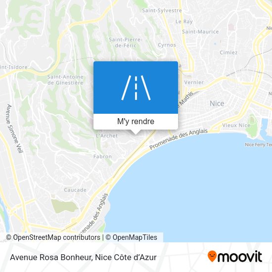 Avenue Rosa Bonheur plan