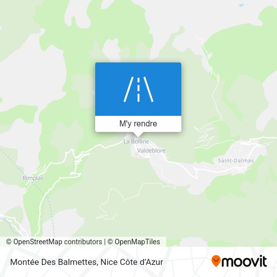 Montée Des Balmettes plan