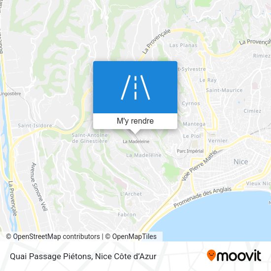 Quai Passage Piétons plan