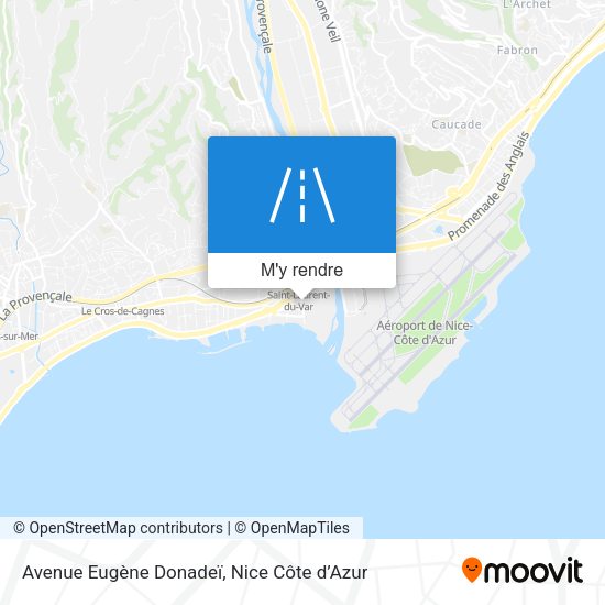 Avenue Eugène Donadeï plan