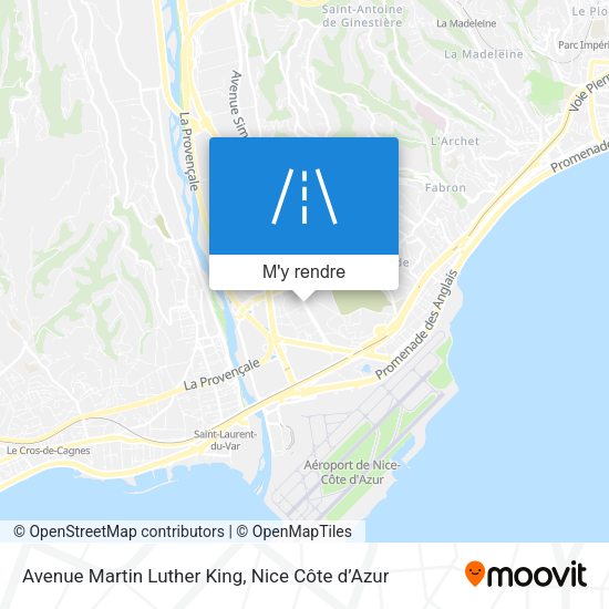Avenue Martin Luther King plan