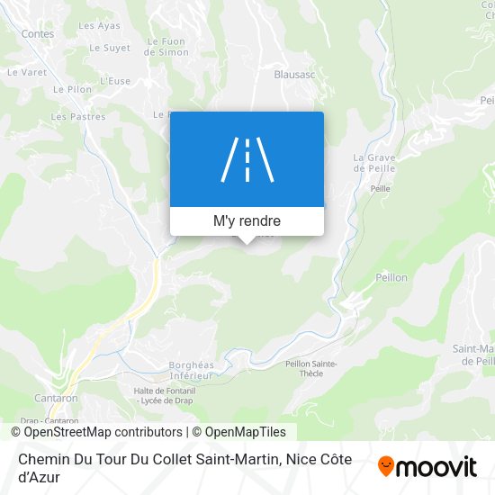 Chemin Du Tour Du Collet Saint-Martin plan