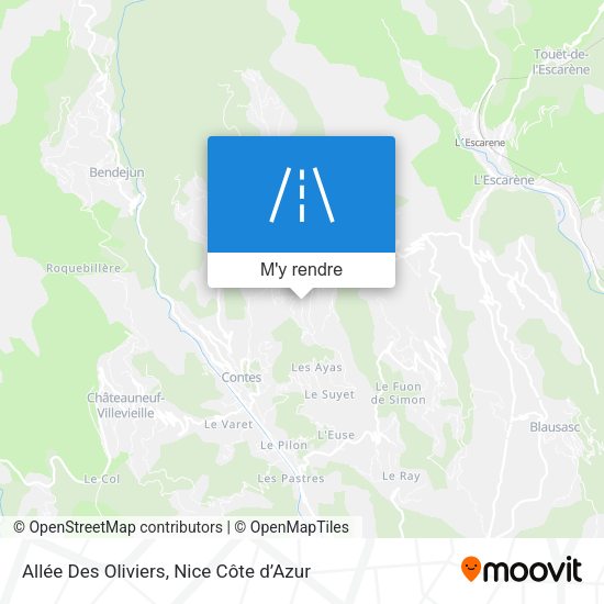Allée Des Oliviers plan