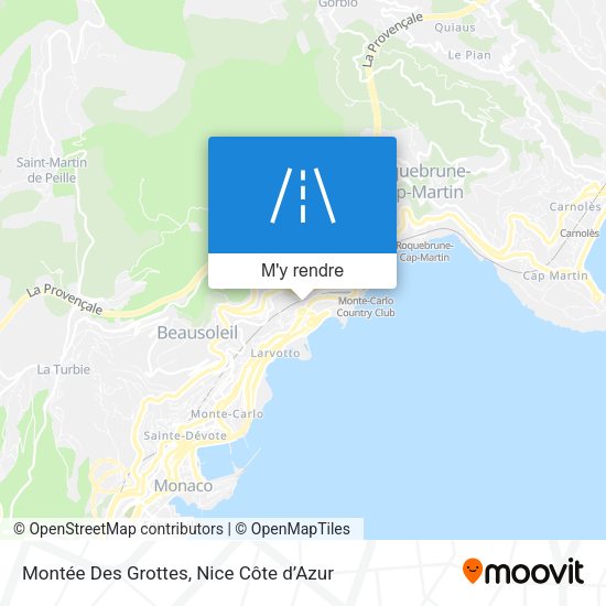 Montée Des Grottes plan