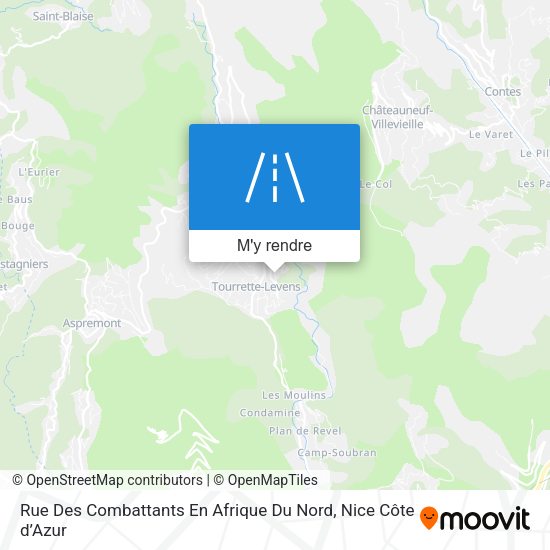 Rue Des Combattants En Afrique Du Nord plan