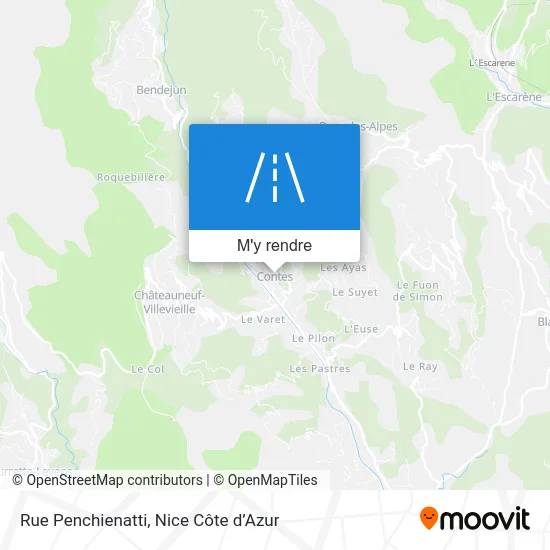 Rue Penchienatti plan