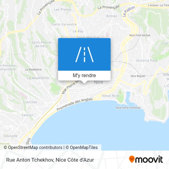 Rue Anton Tchekhov plan