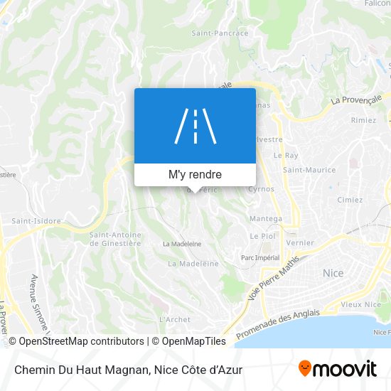 Chemin Du Haut Magnan plan