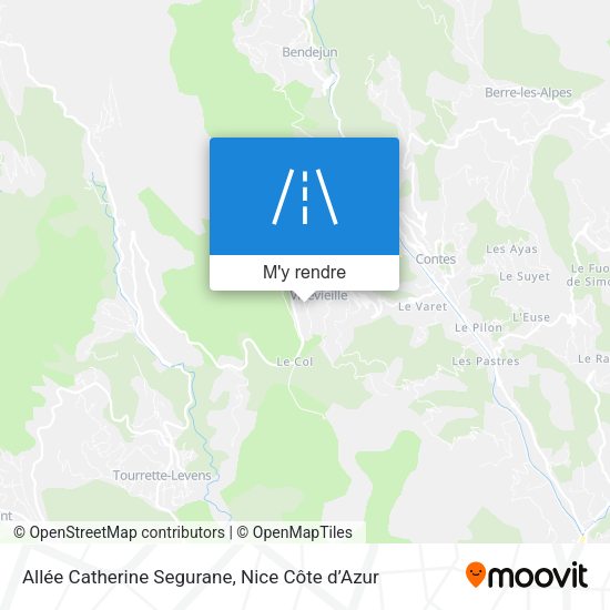 Allée Catherine Segurane plan