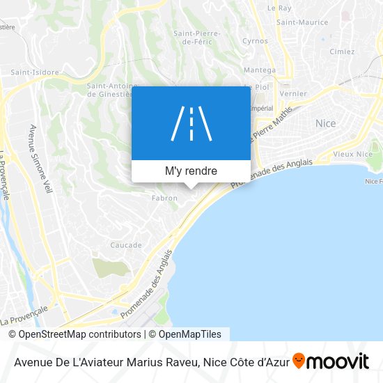 Avenue De L'Aviateur Marius Raveu plan