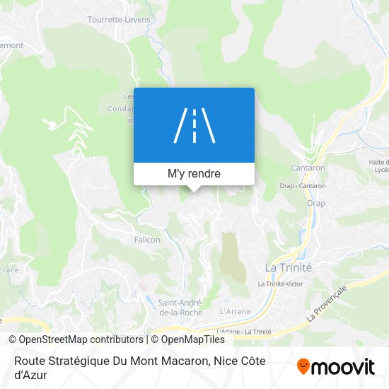 Route Stratégique Du Mont Macaron plan