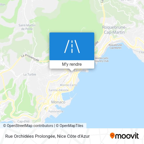 Rue Orchidées Prolongée plan