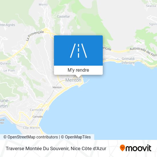 Traverse Montée Du Souvenir plan