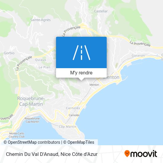 Chemin Du Val D'Anaud plan