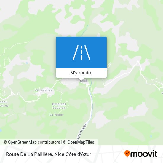 Route De La Paillière plan
