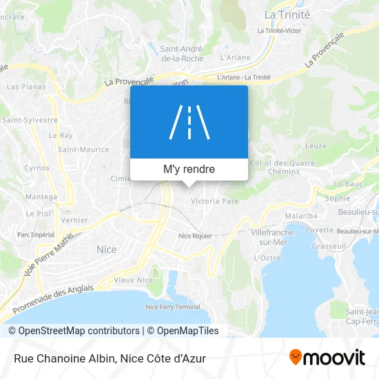 Rue Chanoine Albin plan