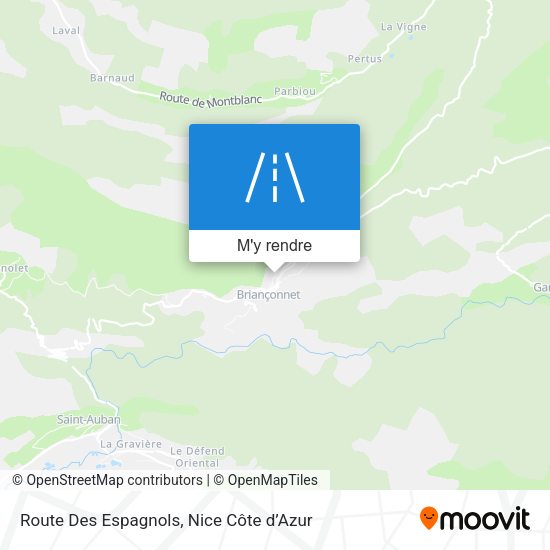 Route Des Espagnols plan