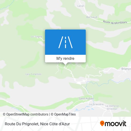 Route Du Prignolet plan