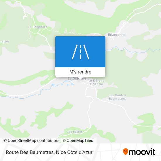 Route Des Baumettes plan
