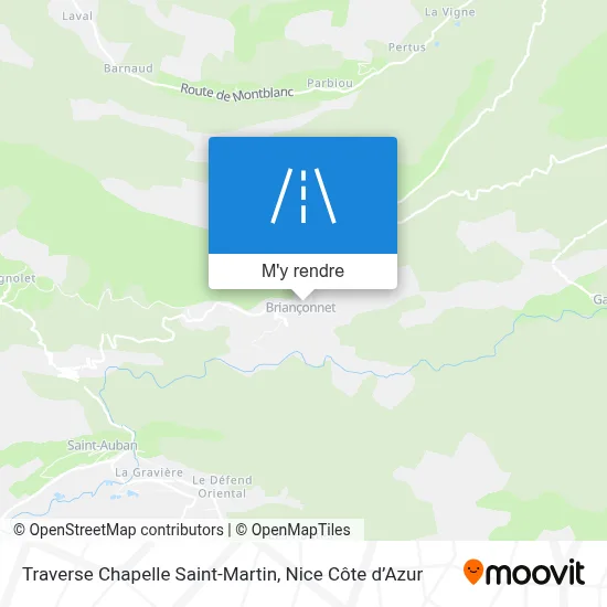 Traverse Chapelle Saint-Martin plan