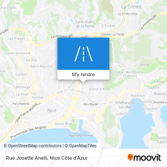 Rue Josette Anelli plan