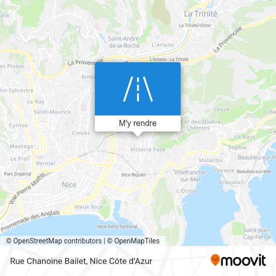 Rue Chanoine Bailet plan