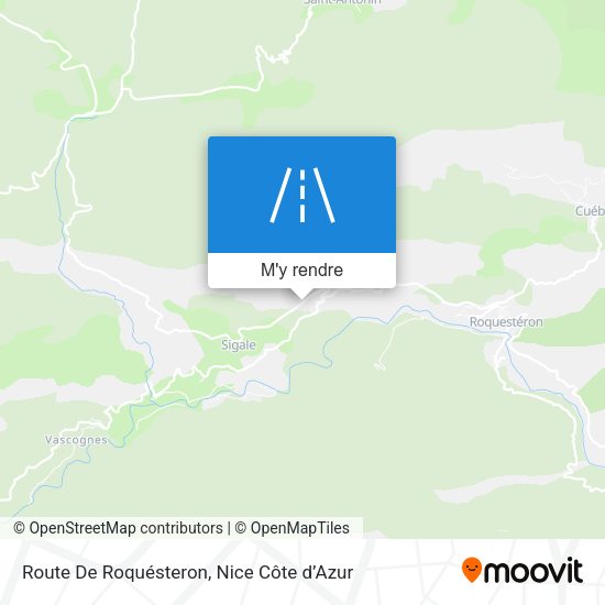 Route De Roquésteron plan