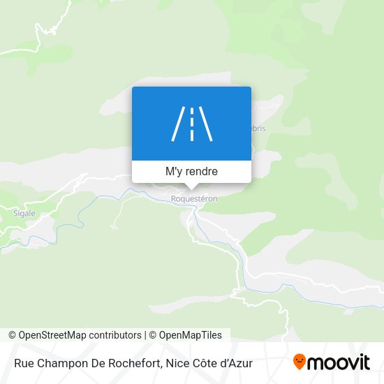 Rue Champon De Rochefort plan