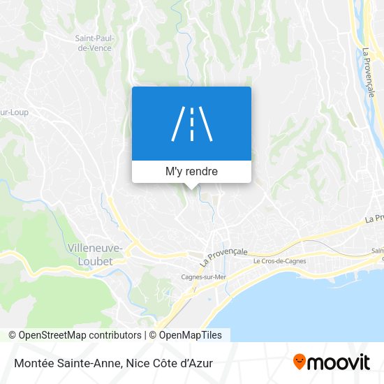 Montée Sainte-Anne plan