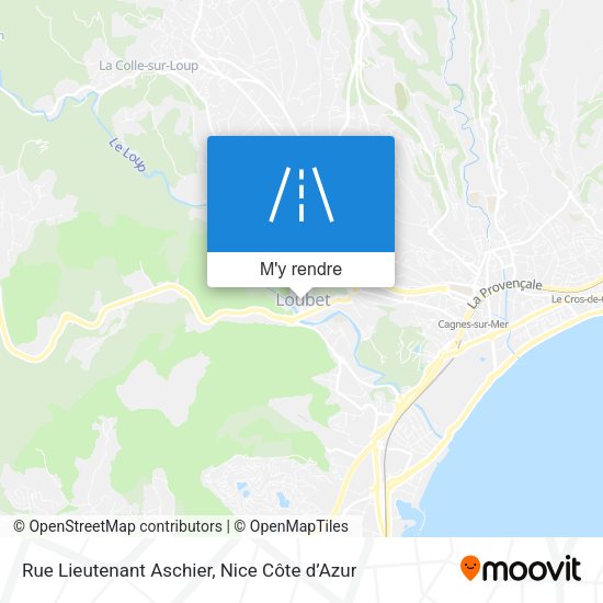Rue Lieutenant Aschier plan