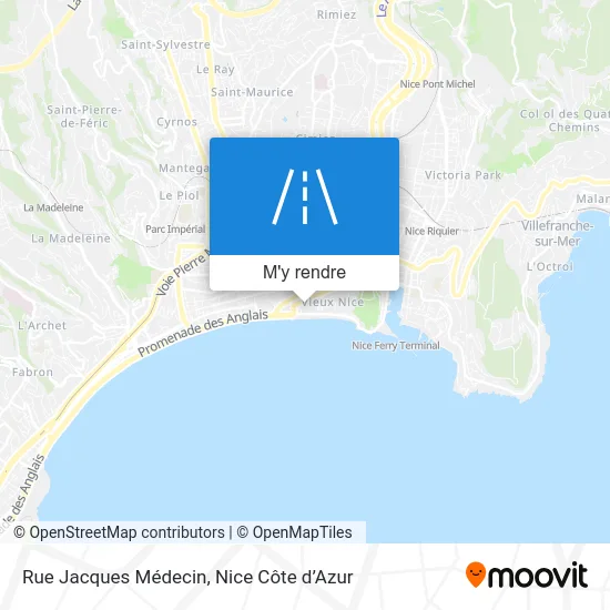 Rue Jacques Médecin plan