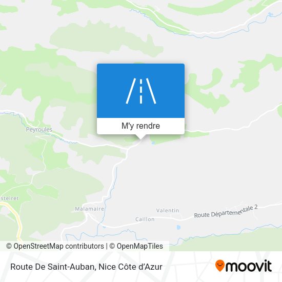 Route De Saint-Auban plan