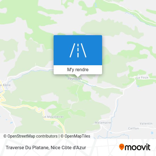 Traverse Du Platane plan