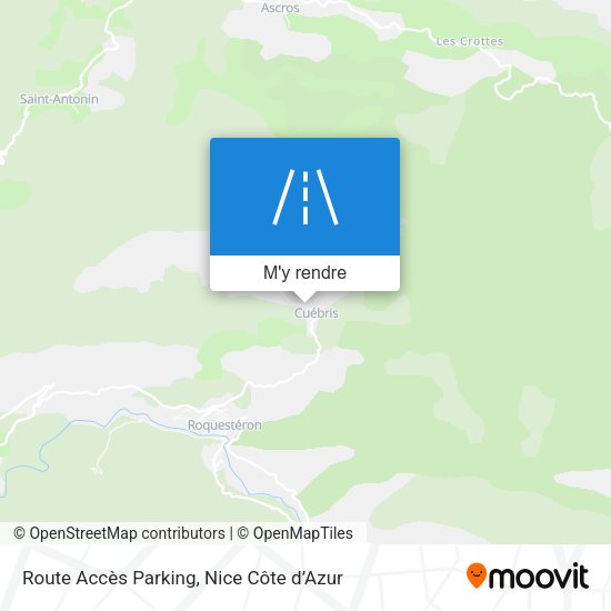 Route Accès Parking plan