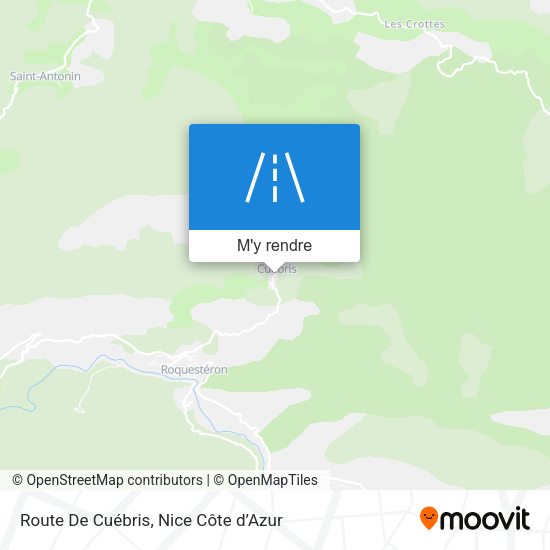 Route De Cuébris plan
