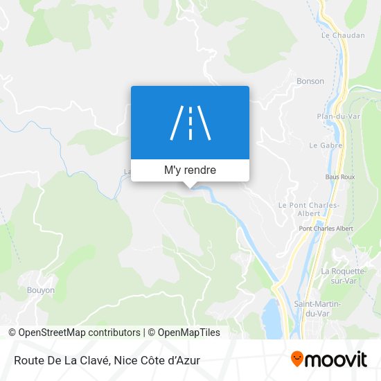 Route De La Clavé plan