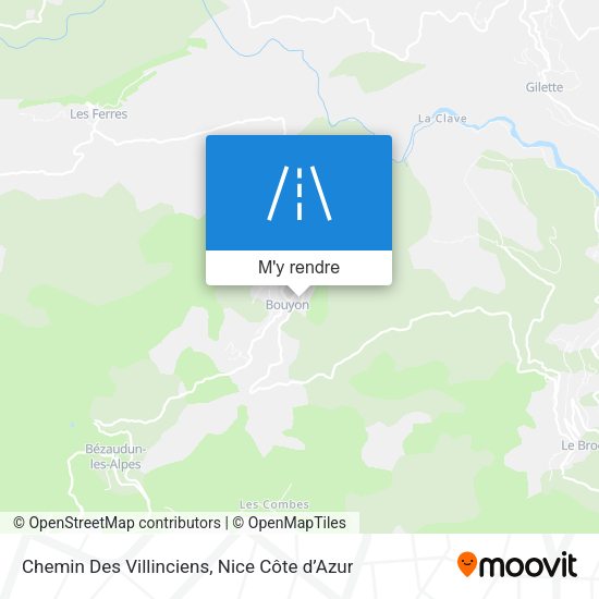 Chemin Des Villinciens plan