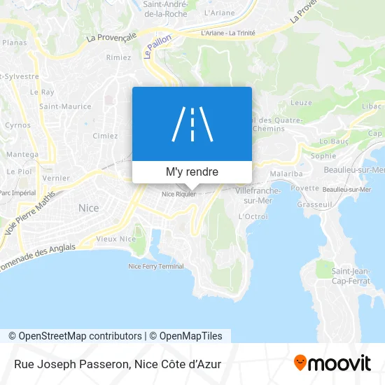 Rue Joseph Passeron plan