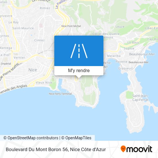 Boulevard Du Mont Boron 56 plan