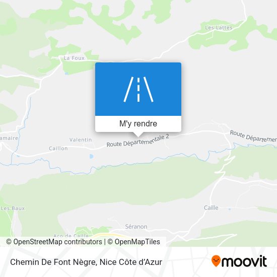 Chemin De Font Nègre plan