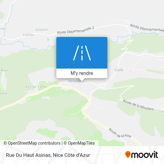 Rue Du Haut Asinas plan