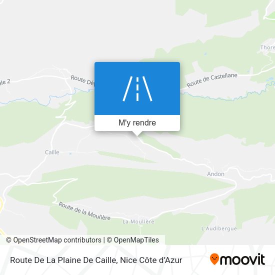 Route De La Plaine De Caille plan