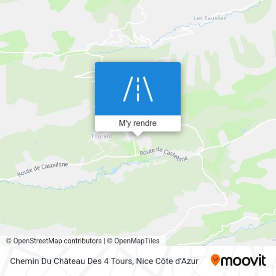 Chemin Du Château Des 4 Tours plan