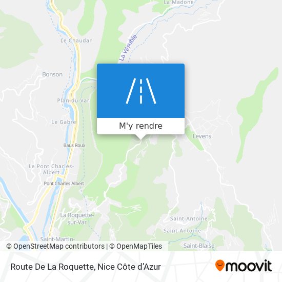 Route De La Roquette plan