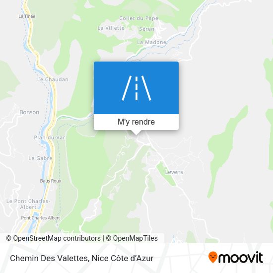 Chemin Des Valettes plan