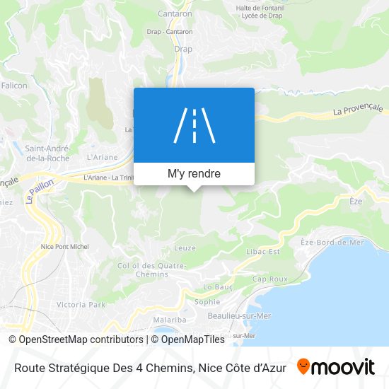 Route Stratégique Des 4 Chemins plan