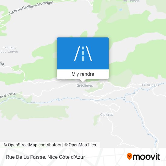Rue De La Faïsse plan